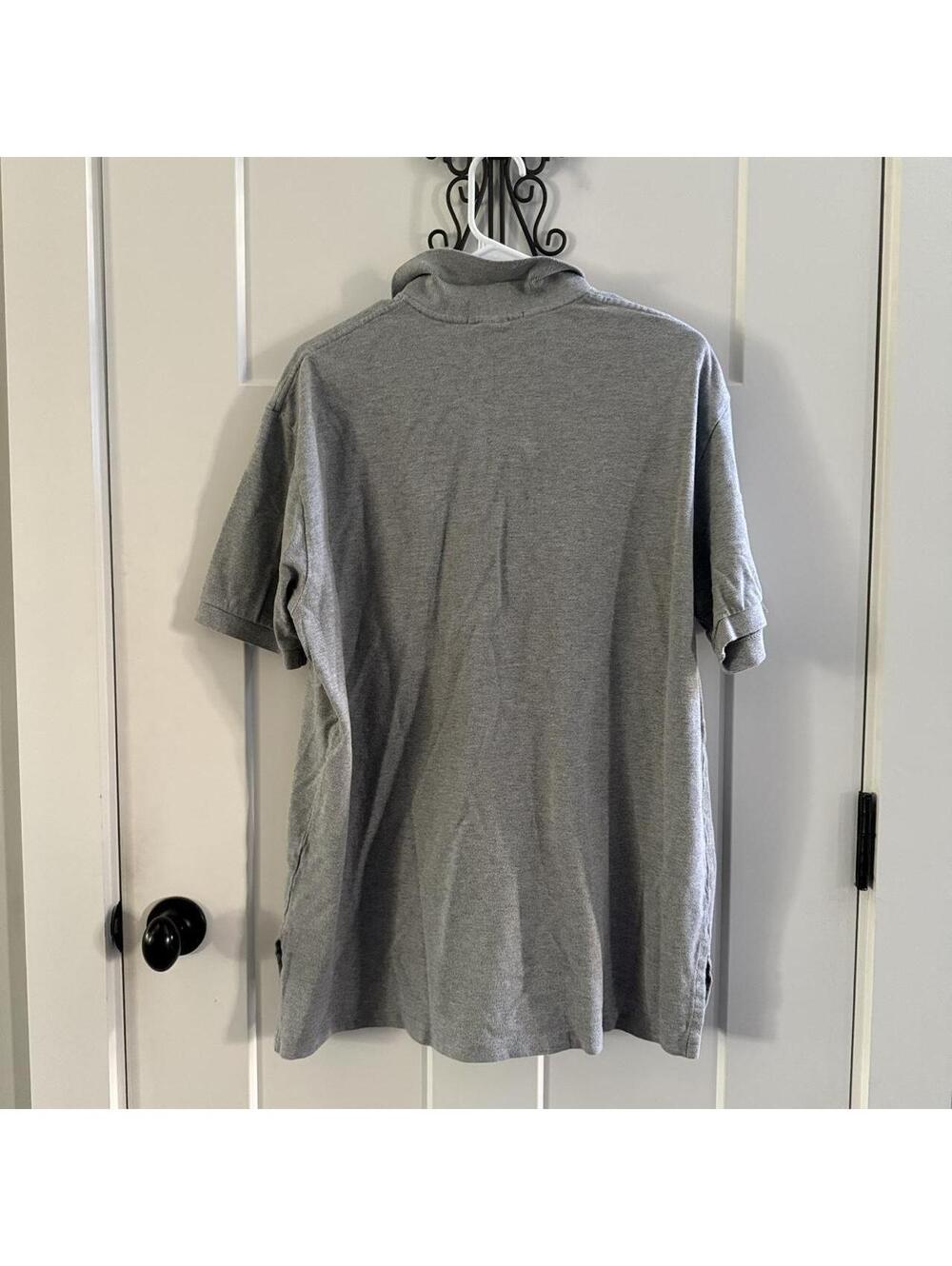 🐎 Classic Polo Ralph Lauren Gray Pony Polo Shirt XL Minimalist Preppy - Picture 6 of 6
